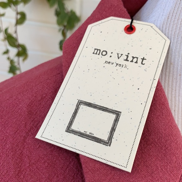 NEW Anthropologie mo:vint Blazer Linen Size Small - Picture 4 of 9